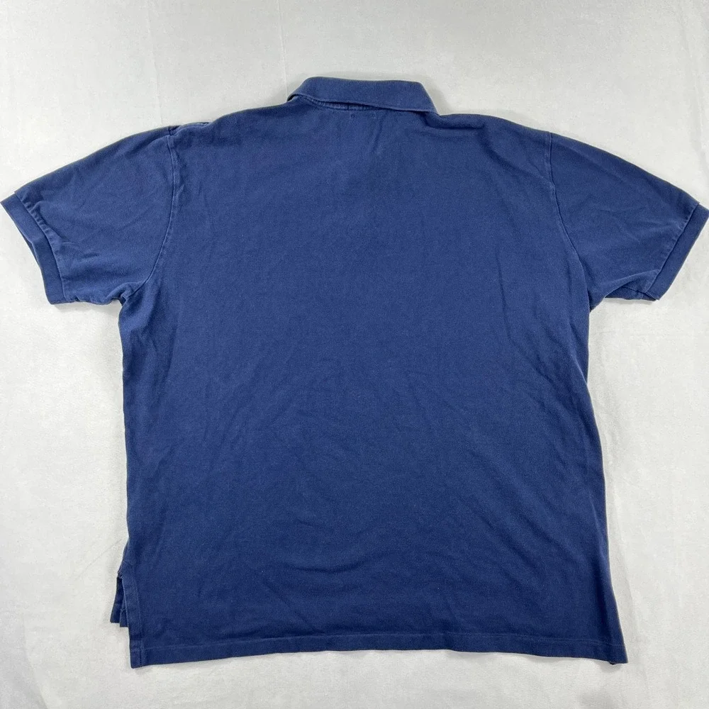 Polo Ralph Lauren Polo Shirt Classic Fit Navy Blue Red Pony Mens XXL